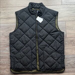 J. Crew Black Quilted Vest - New with tags